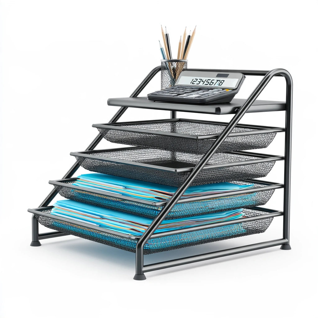 Bureau met ademende netbekleding, kleur zwart