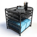 Bureau met ademende netbekleding, kleur zwart