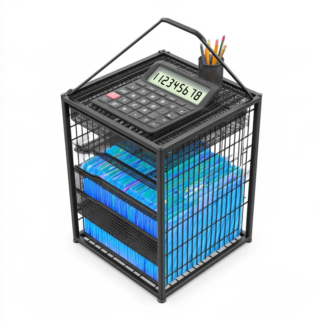 Bureau met ademende netbekleding, kleur zwart