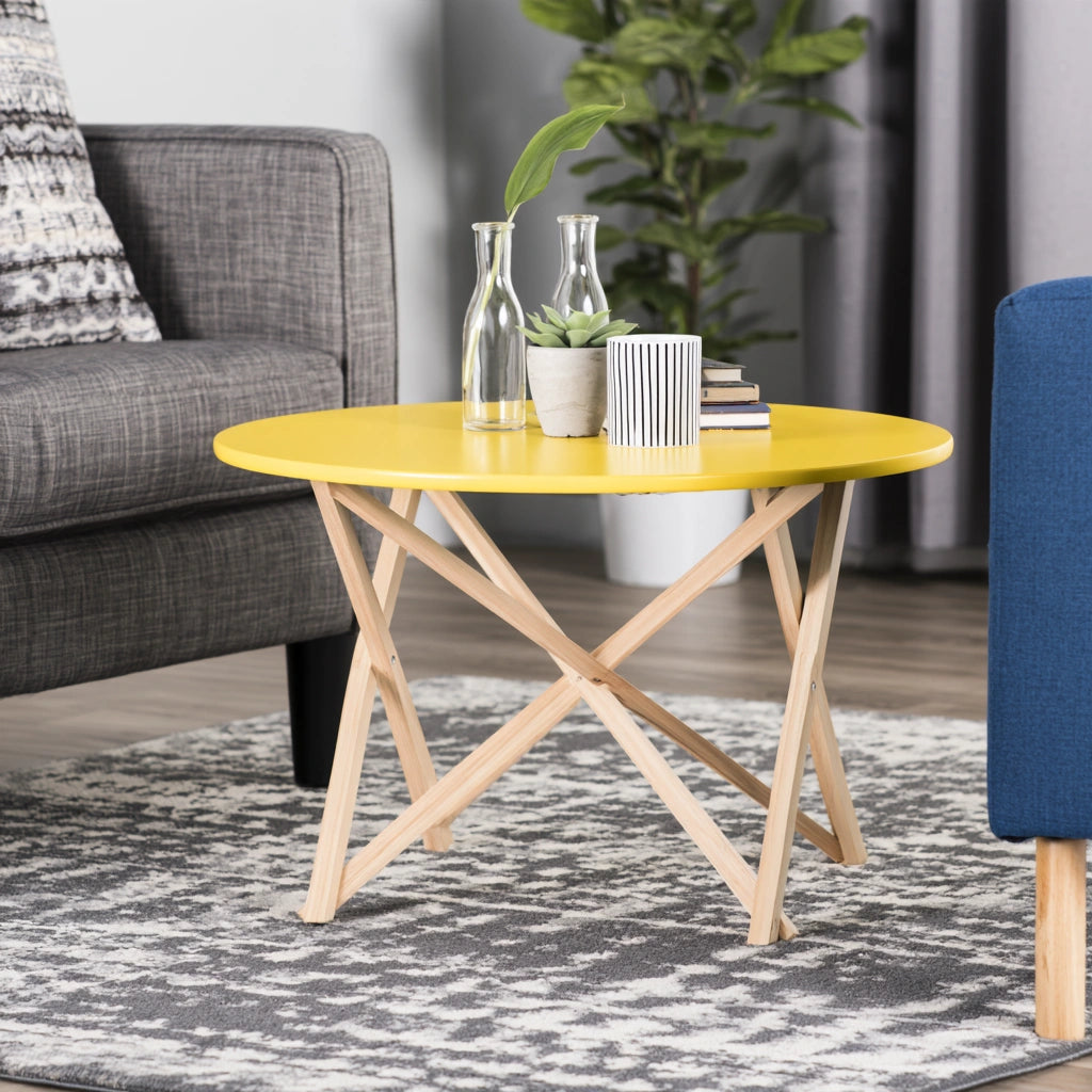 Salontafel, kleur geel