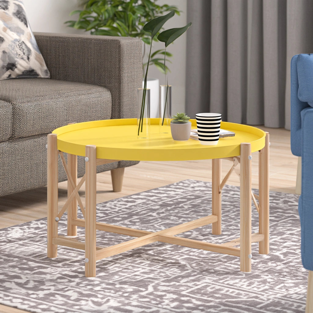 Salontafel, kleur geel