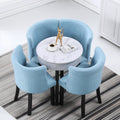 Eetkamerset met tafel en stoelen, kleur grijs