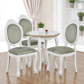 Eetkamerset met tafel en stoelen, kleur grijs